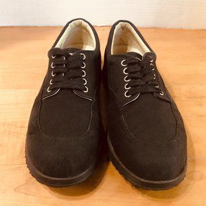 HOGAN Handmade Mens Fashion Sneakers Black Sz. 40EU 7.5 US Black Canvas